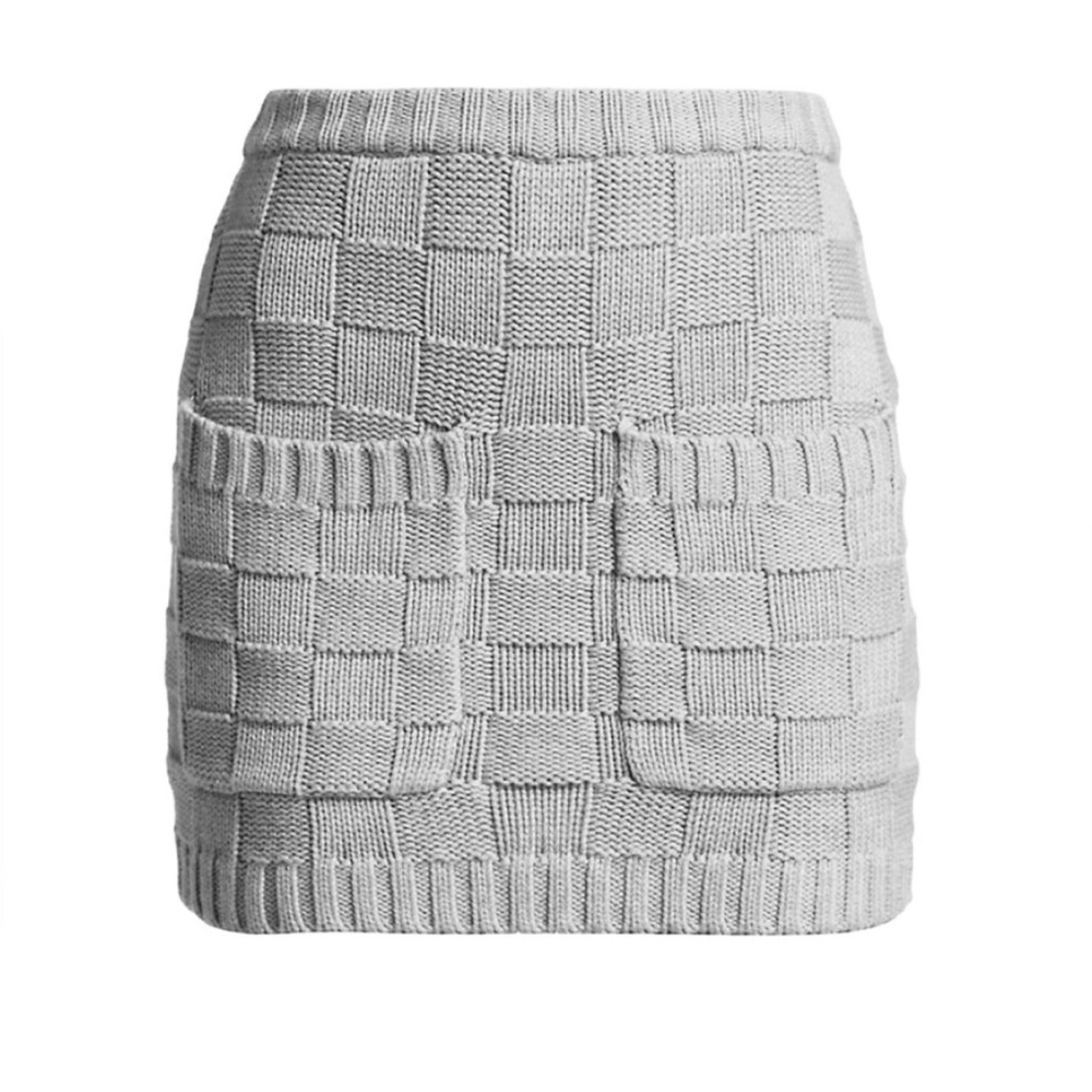 Staud black knit mini skirt - Picture 8 of 9